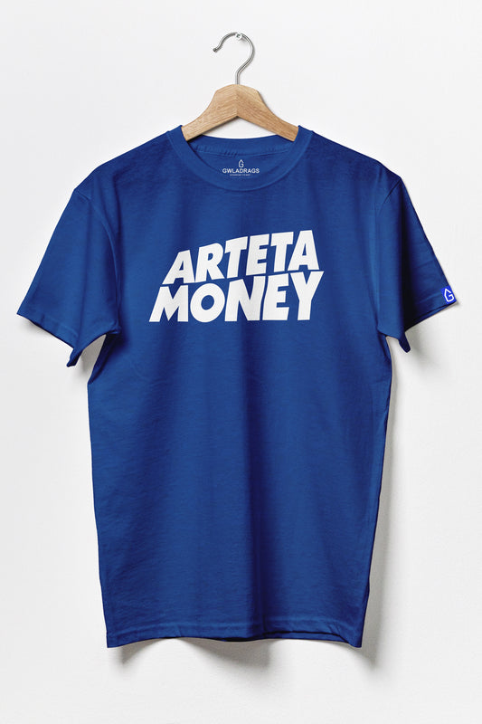 Arteta Money - Premium Cotton T-shirt / BLUE