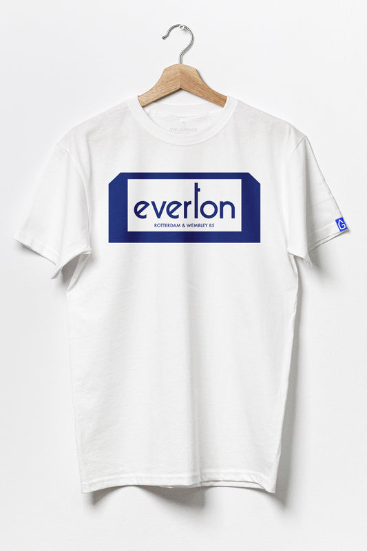 United Colours of Everton '85- Premium Cotton T-Shirt / White