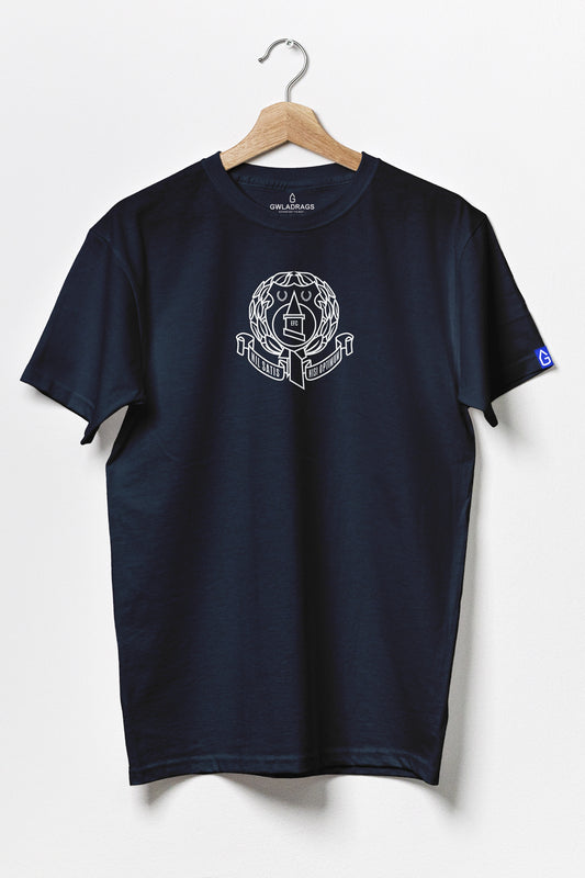 Crest | 1930's Style - Premium Cotton T-Shirt / Navy Blue