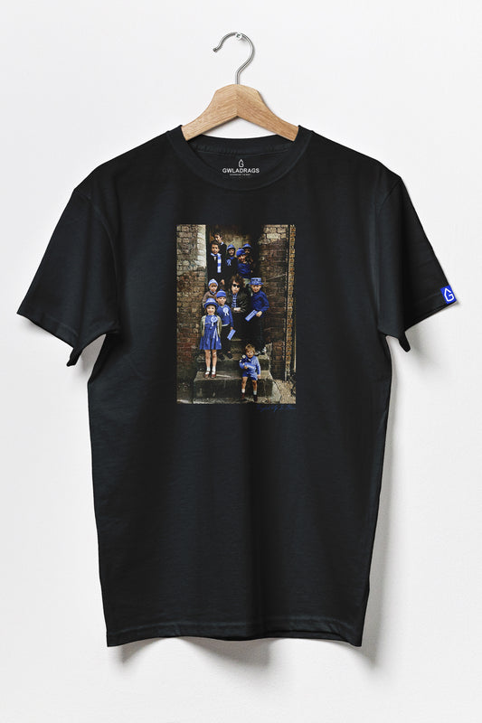 Tangled Up In Blue - Premium Cotton T-Shirt / Black