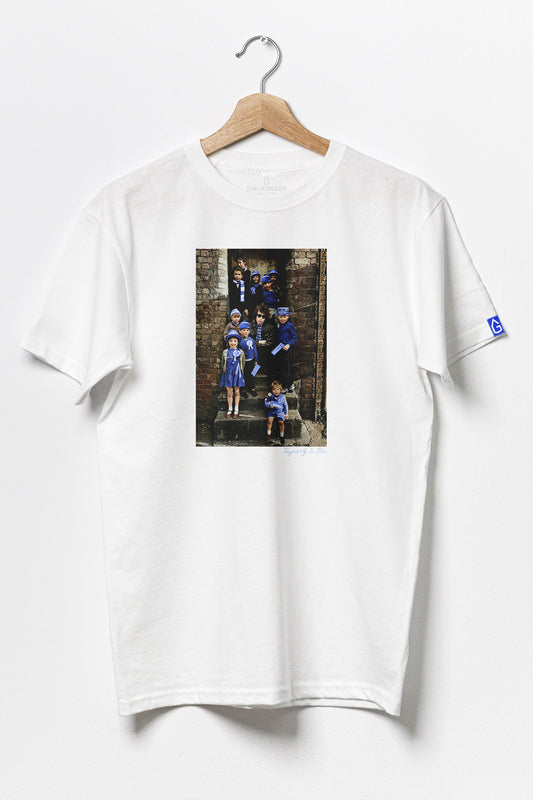 Tangled Up In Blue - Premium Cotton T-Shirt / White