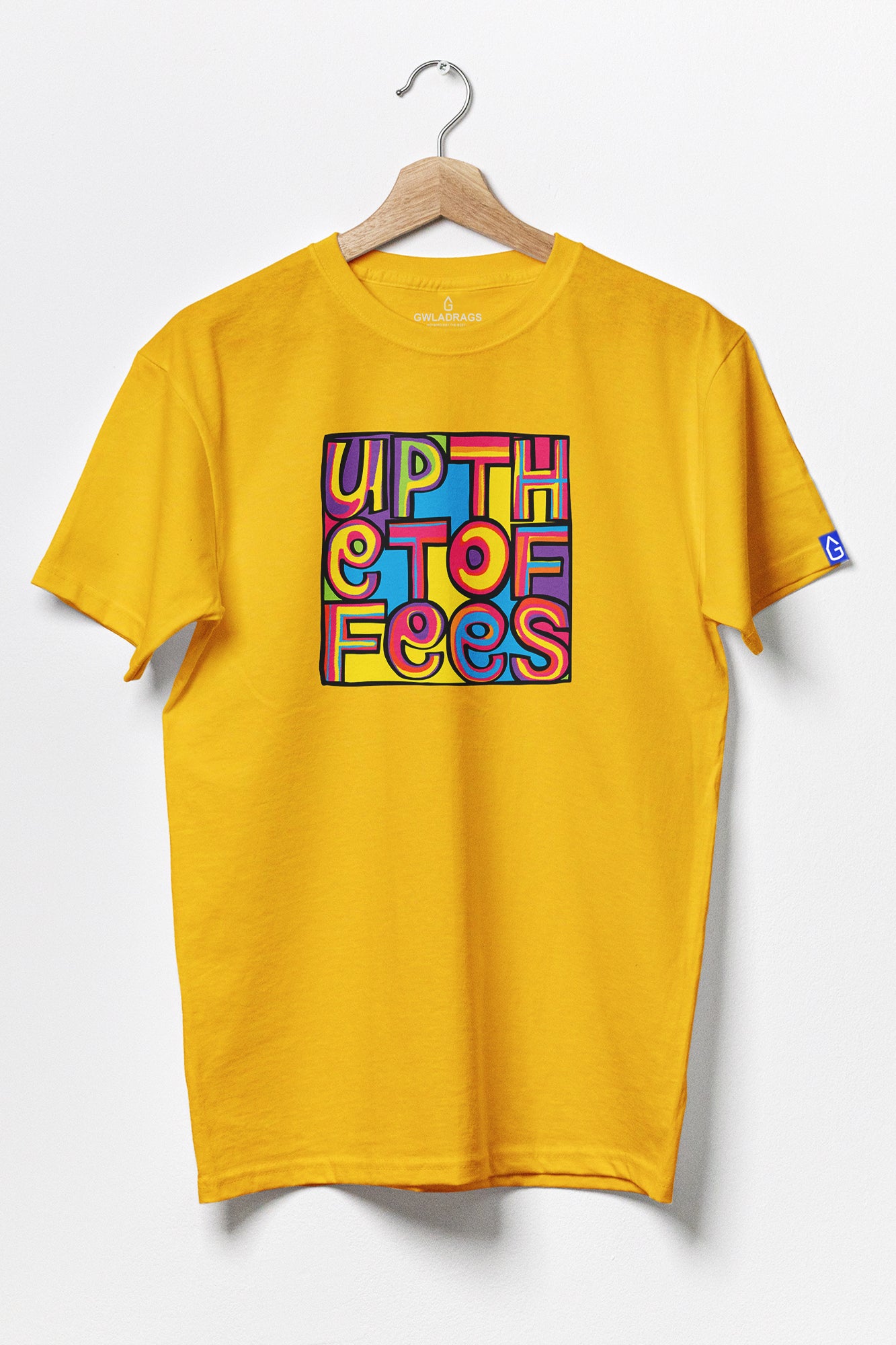 TOFFEE MONDAYS - Premium Cotton T-Shirt / Yellow