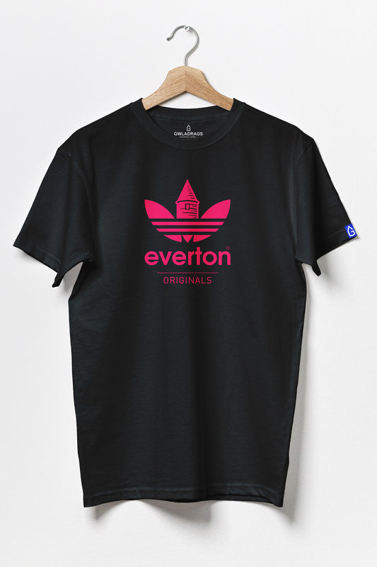 Everton | Originals - Premium Cotton T-Shirt |  Black / Neon