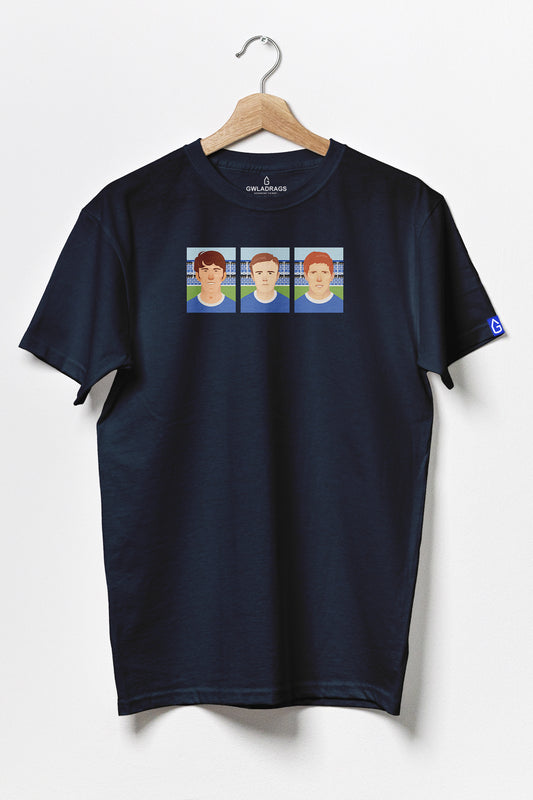 The Holy Trinity - Premium Cotton T-Shirt / Navy Blue