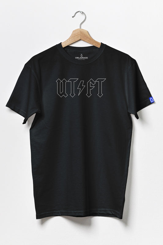 UT/FT Back In Blue - Premium Cotton T-Shirt / Black